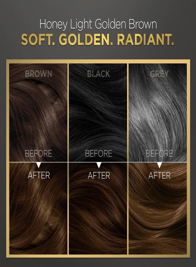 BBLUNT Salon Secret High Shine Conditioning Hair Colour With MaliPeptide BondTech™ to reduce breakage| Honey Light Golden Brown 5.32 | No Ammonia 100% Grey Coverage | Long Lasting Colour |Salon at home - Image 5