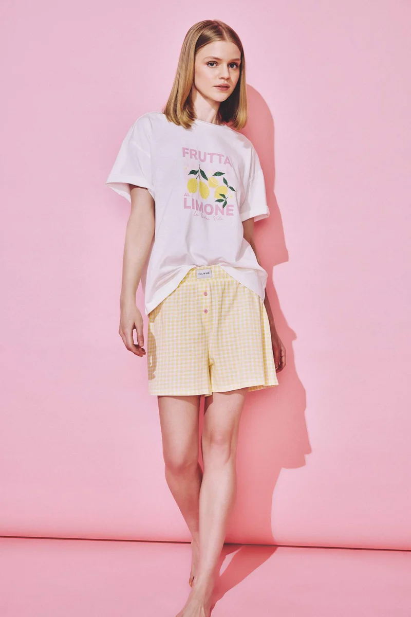 ديفاكتو Regular Fit Short Sleeve 2 Piece Set
