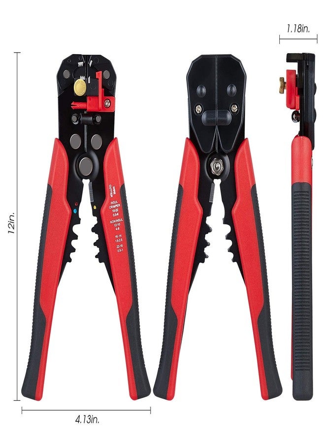 LSLANSOON 3 in 1 Self-Adjusting Wire Stripper Cutter, Wire Crimping Tool Wire Pliers for Wire Stripping, Cutting, Crimping 10-24 AWG (0.2-6.0mm²) - Image 5