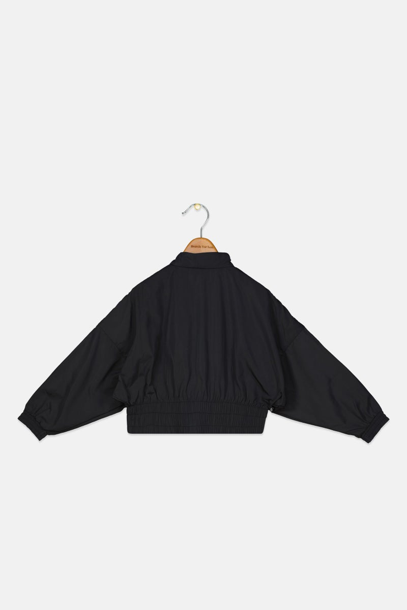 adidas Originals Kids Boy Sportswear Fit Brand Logo Training Jacket, Black  - Image 2