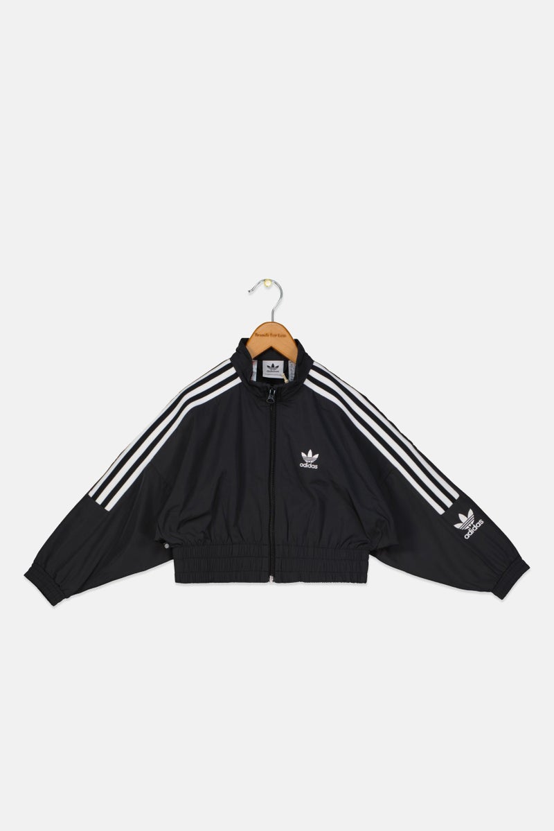 adidas Originals Kids Boy Sportswear Fit Brand Logo Training Jacket, Black  - Image 1