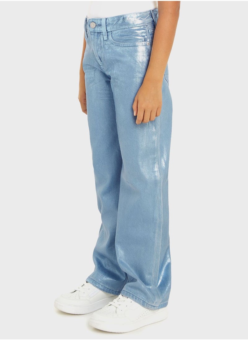 Calvin Klein Jeans - Youth Wide Leg Jeans - Image 1
