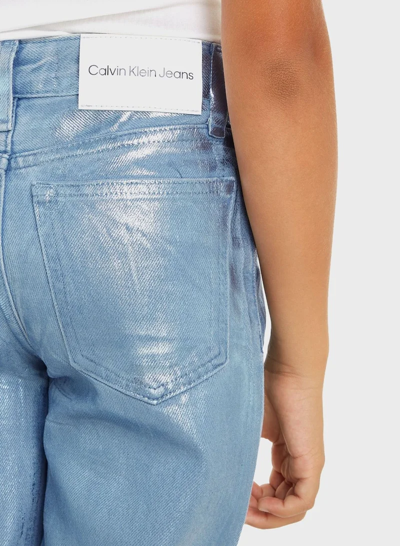 Calvin Klein Jeans Youth Wide Leg Jeans