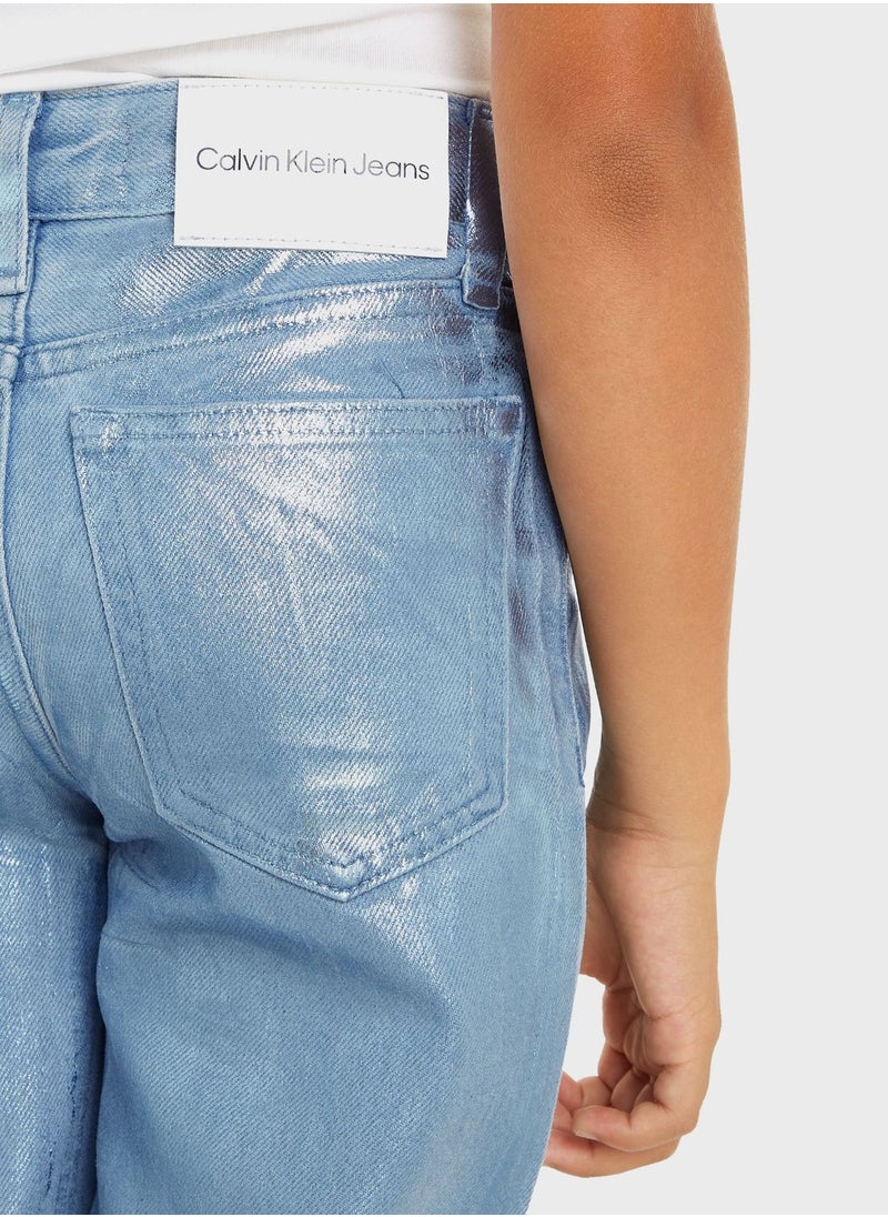 Calvin Klein Jeans - Youth Wide Leg Jeans - Image 1