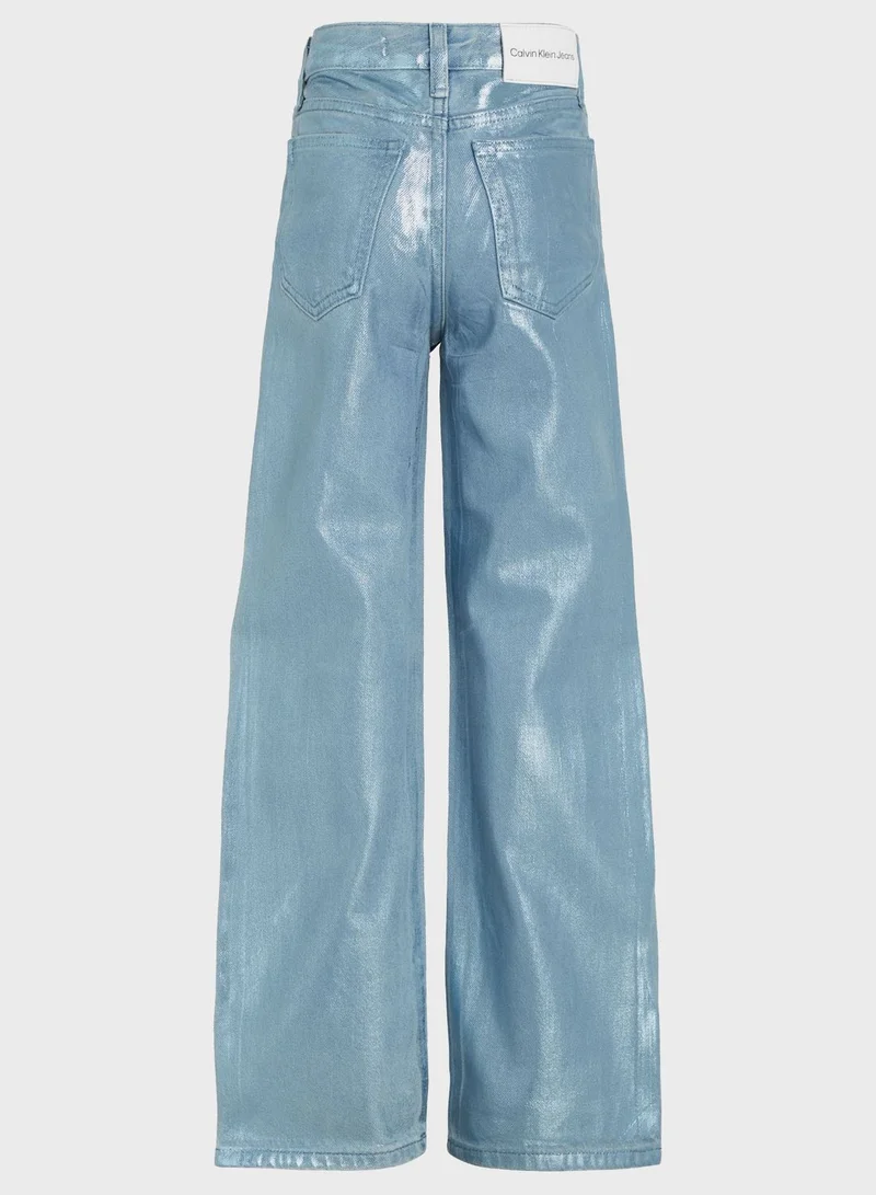 Calvin Klein Jeans Youth Wide Leg Jeans