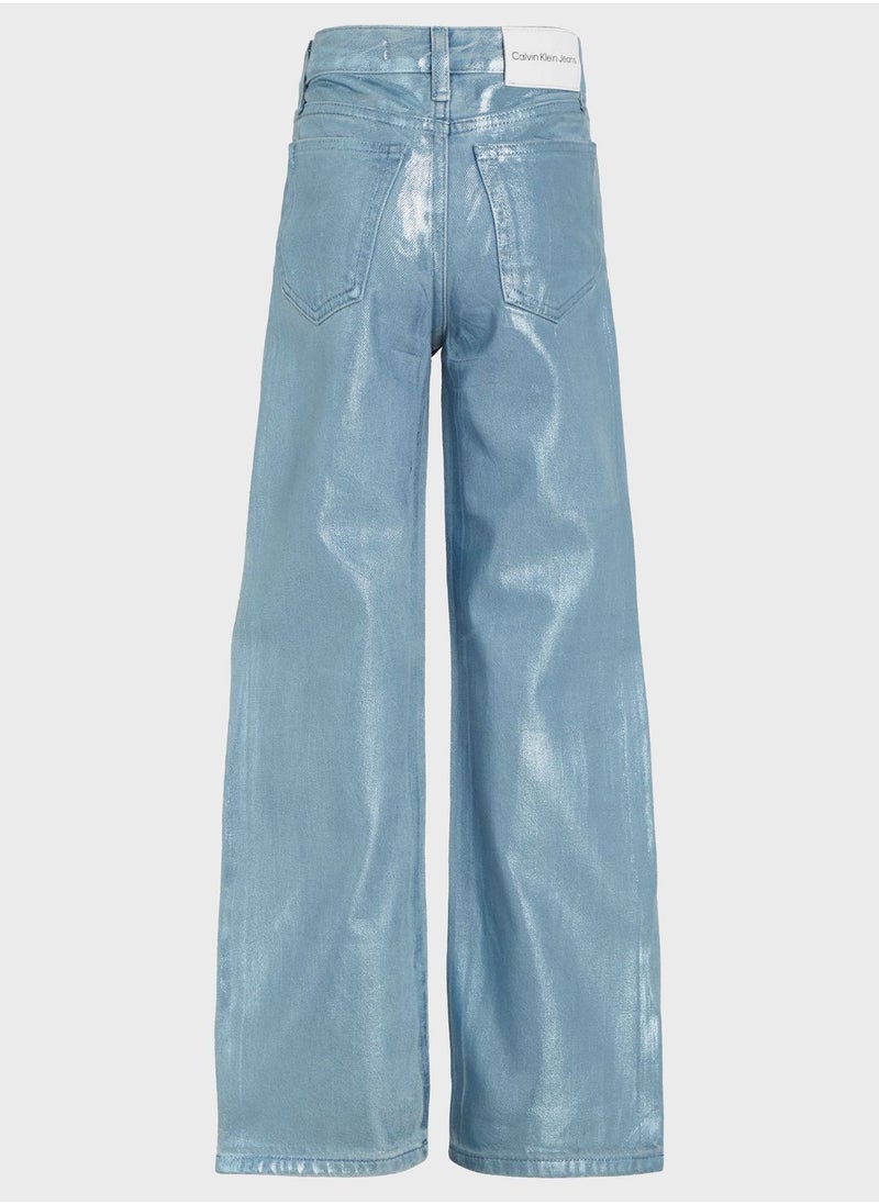 Calvin Klein Jeans - Youth Wide Leg Jeans - Image 1
