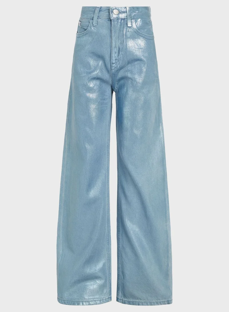 Calvin Klein Jeans Youth Wide Leg Jeans