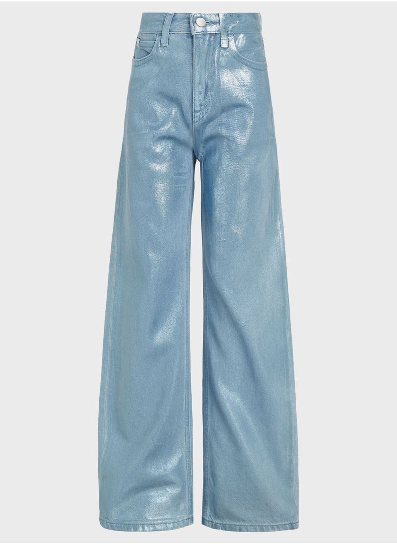 Calvin Klein Jeans - Youth Wide Leg Jeans - Image 1