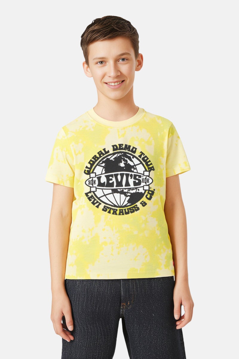 Levi's Kids Boy Graphic Print Short Sleeve T-Shirt, Multicolor - Image 1