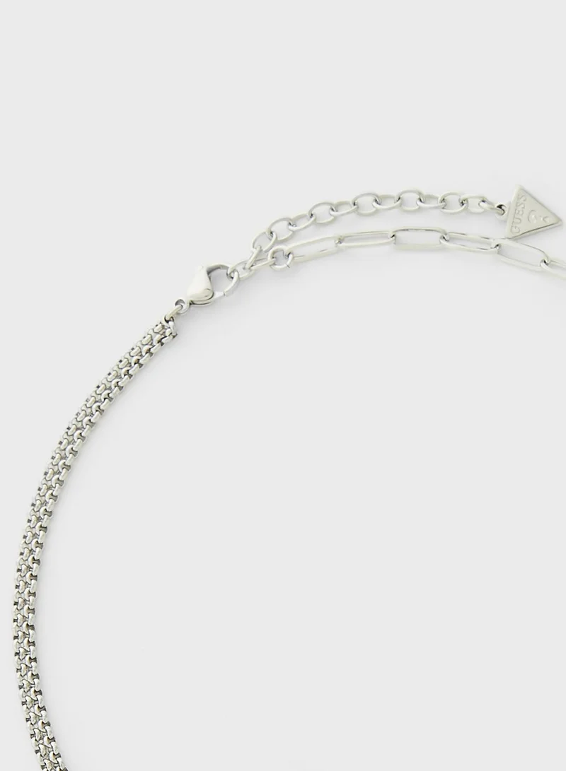 GUESS Embellished Coin Necklace