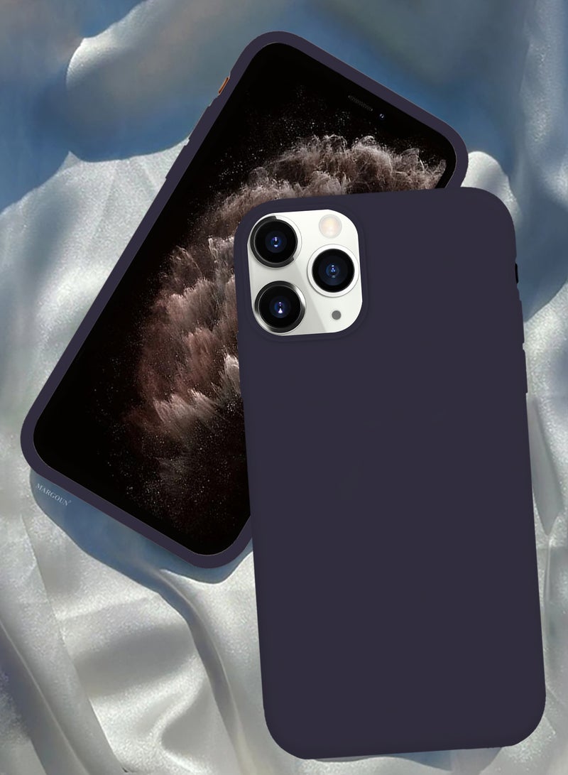 CATANES Soft Silky Silicone Case Cover for Apple iPhone 11 Pro Max - Full Body Protection - Dark Purple - Image 5