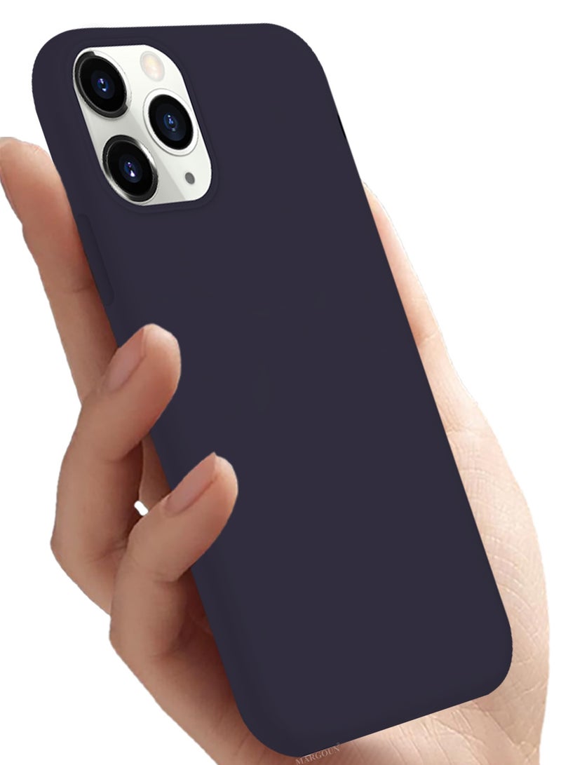 CATANES Soft Silky Silicone Case Cover for Apple iPhone 11 Pro Max - Full Body Protection - Dark Purple - Image 3