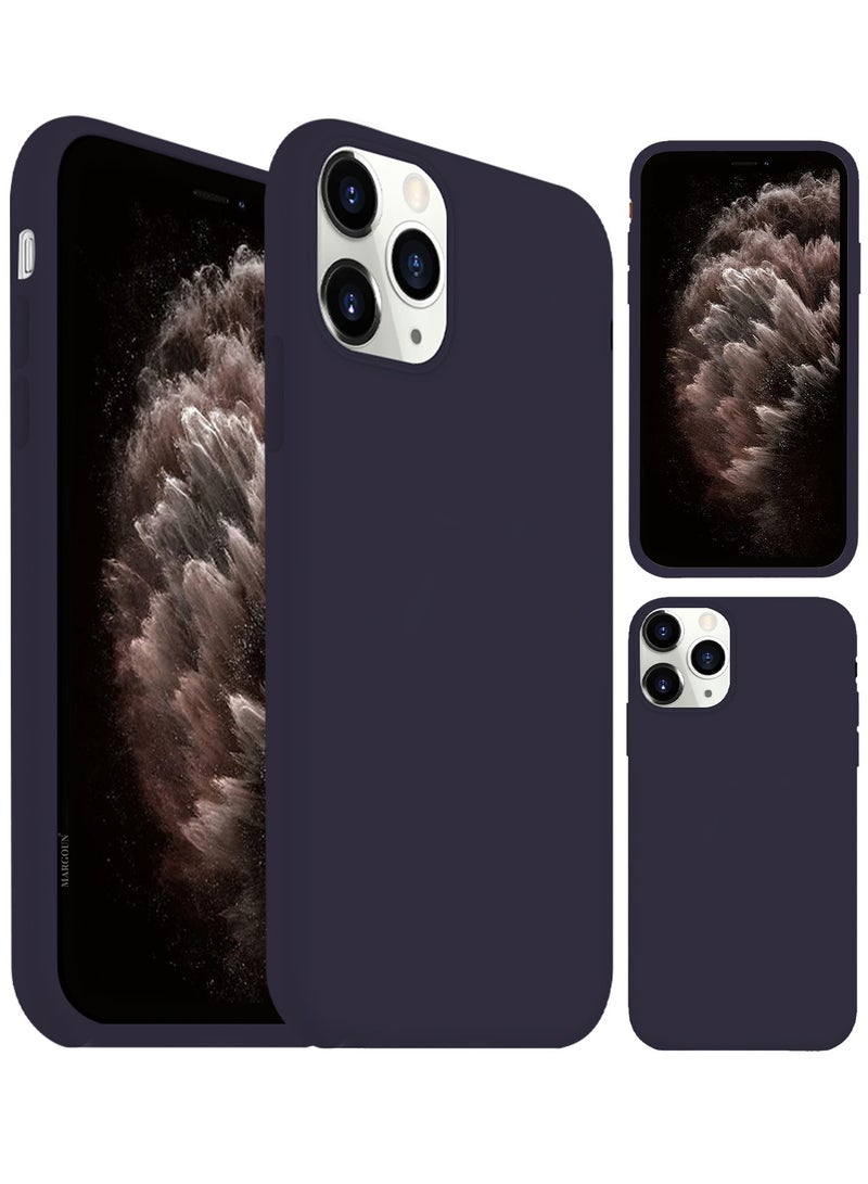 CATANES Soft Silky Silicone Case Cover for Apple iPhone 11 Pro Max - Full Body Protection - Dark Purple - Image 4