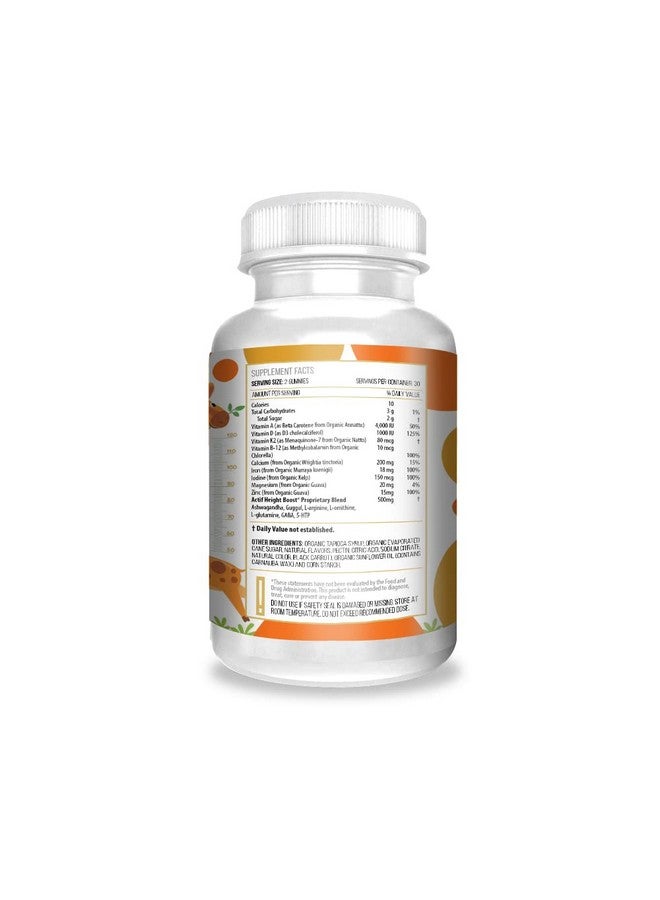 Actif Height Boost Mega Support for Height Growth with 10+ Factors, Height Supplement for Kids and Teens, 60 Gummies, Strawberry Flavor, Get Tall Fast Formula - Image 4