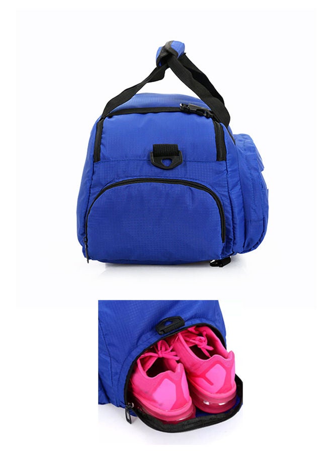 Sports Gym Bag, Travel Duffel bag with Wet Pocket & Shoes Compartment Ultra Lightweight BLUE 