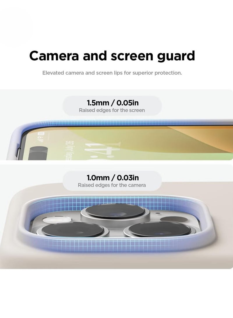 ELTRAZONE iPhone 16 Pro Case Cover – Full Body Protection, Shockproof, Slim Design with Anti-Scratch Soft Microfiber Lining – Stone - Image 4