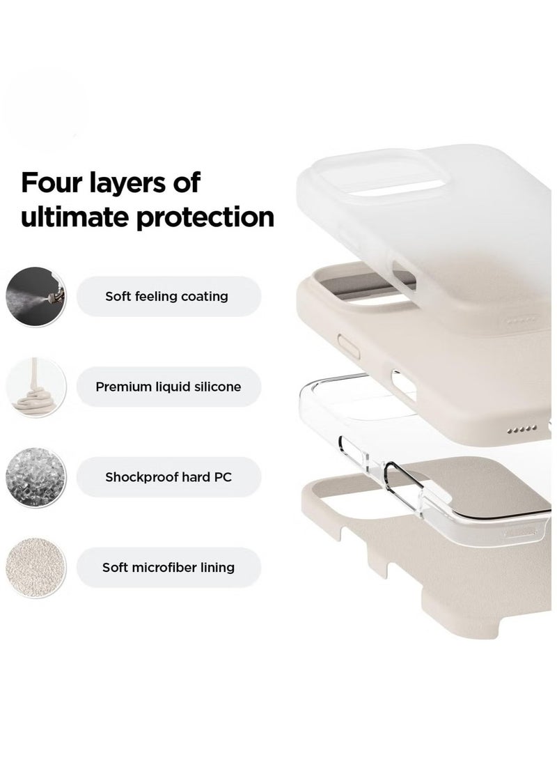 ELTRAZONE iPhone 16 Pro Case Cover – Full Body Protection, Shockproof, Slim Design with Anti-Scratch Soft Microfiber Lining – Stone - Image 2