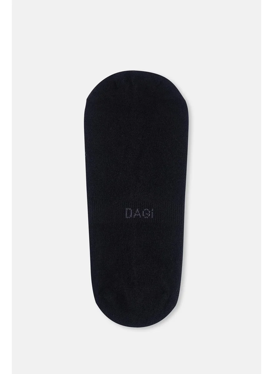 dagi Black Men's Diamond Pattern Invisible Socks