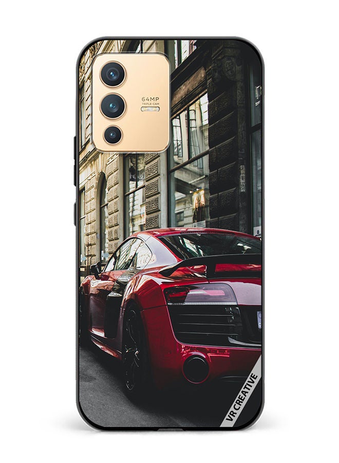VR CREATIVE غطاء حماية لهاتف Vivo V23 5G بتصميم أودي R8 متعدد الألوان - Image 1