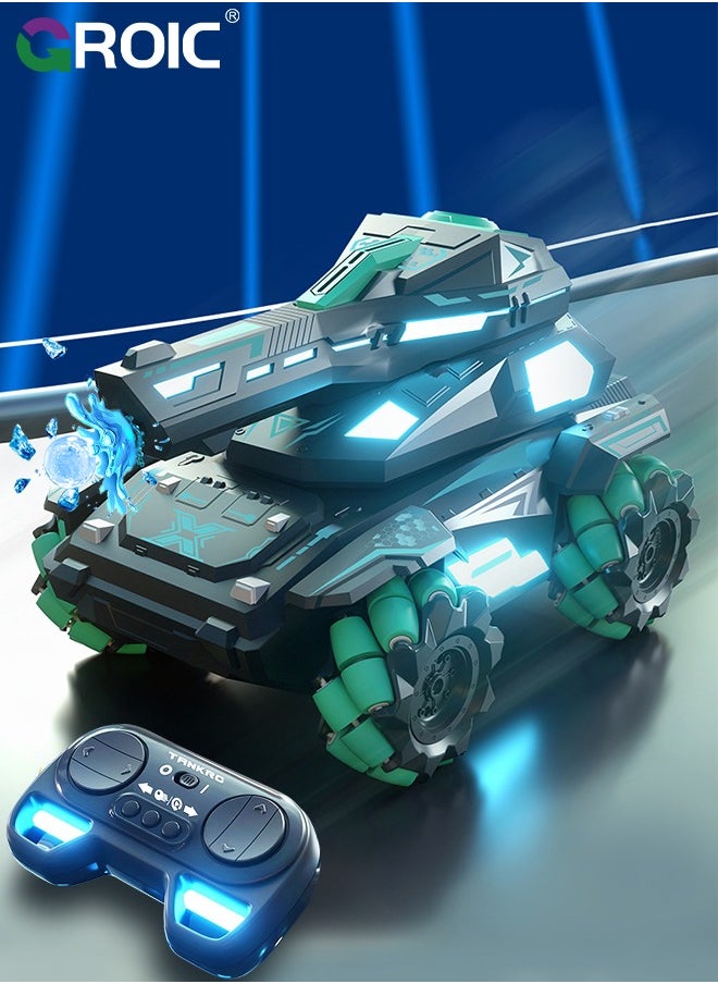 GROIC - RC Tank That Shoots, RC Crawler Scale Water Bullet Shooting Remote Control Cars,Kids 4WD Battle Stunt Car,All Terrain RC Truck with 360°Rotating, Remote Control Water Bullet Shooting Car Toy - Image 1