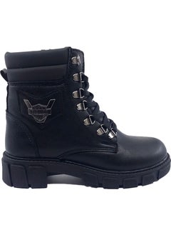 TwinGo 670 Non-Slip Sole Lace-Up Zippered Black Nova Women's Boots  - Image 1