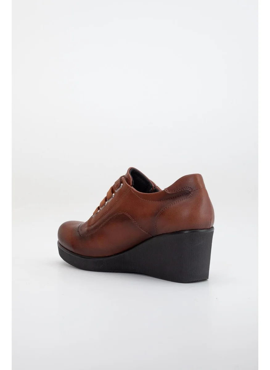 Dilimler Ayakkabı Padded Sole Velcro Elastic Band Tan Women's Casual Shoes