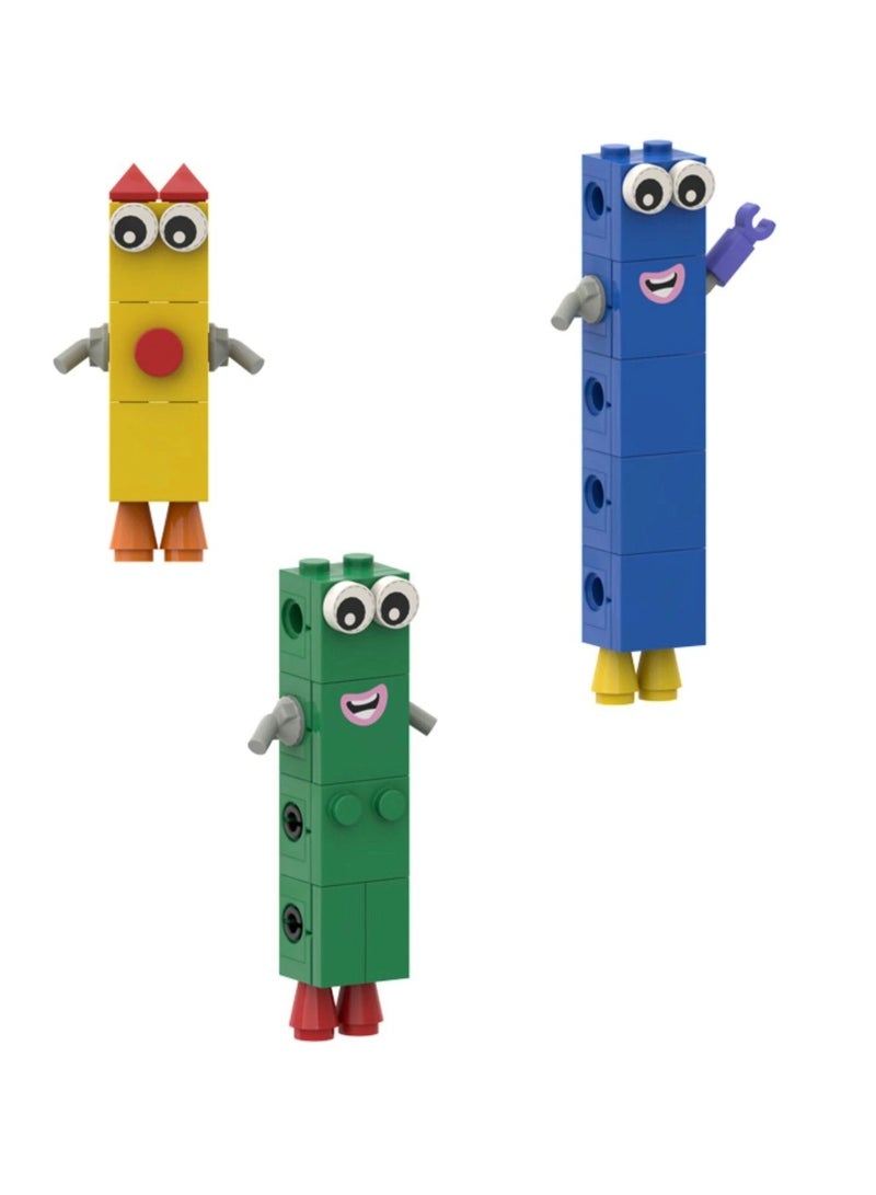 Number Blocks Learning Building Blocks Set, Educational STEM Toy for Kids, Cartoon Number Figures, Math Stacking & Sorting Toy, Preschool Learning Gift, Colorful Construction Blocks Set  - Image 4