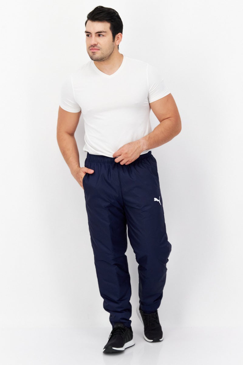 PUMA بنطال رياضي مبطن للرجال من Sportswear Fit Cup Training، أزرق داكن - Image 4