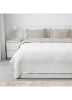 IKEA FRAKTA Bedspread - white - 230x250 cm  - Image 3