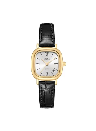 ECSTACY Women's Genuine leather Analog Watch E25510-GLBW - 23 mm