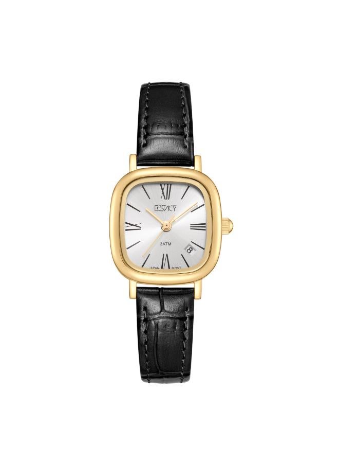 ECSTACY Women's Genuine leather Analog Watch E25510-GLBW - 23 mm - Image 1