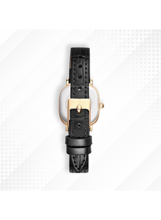 ECSTACY Women's Genuine leather Analog Watch E25510-GLBW - 23 mm - Image 5