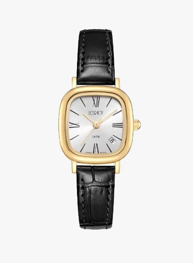 Ecstacy White Women's Genuine leather Analog Watch E25510-GLBW - 23 mm for Women | Best Price UAE