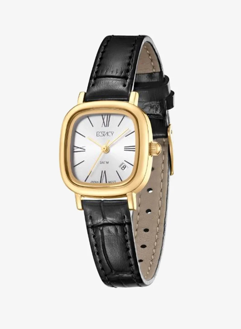 Ecstacy White Women's Genuine leather Analog Watch E25510-GLBW - 23 mm for Women | Best Price UAE