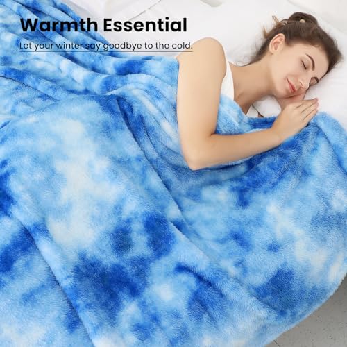obinsm Fleece Throw Blanket, Soft Plush Flannel Fleece Blanket for Couch Sofa Bed, Cozy Warm Soft Throw Blanket for Bedroom Living Room, Luxury Decorative Blanket, Birthday Gifts for Women - Image 3