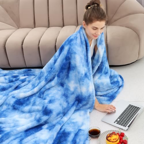 obinsm Fleece Throw Blanket, Soft Plush Flannel Fleece Blanket for Couch Sofa Bed, Cozy Warm Soft Throw Blanket for Bedroom Living Room, Luxury Decorative Blanket, Birthday Gifts for Women - Image 5