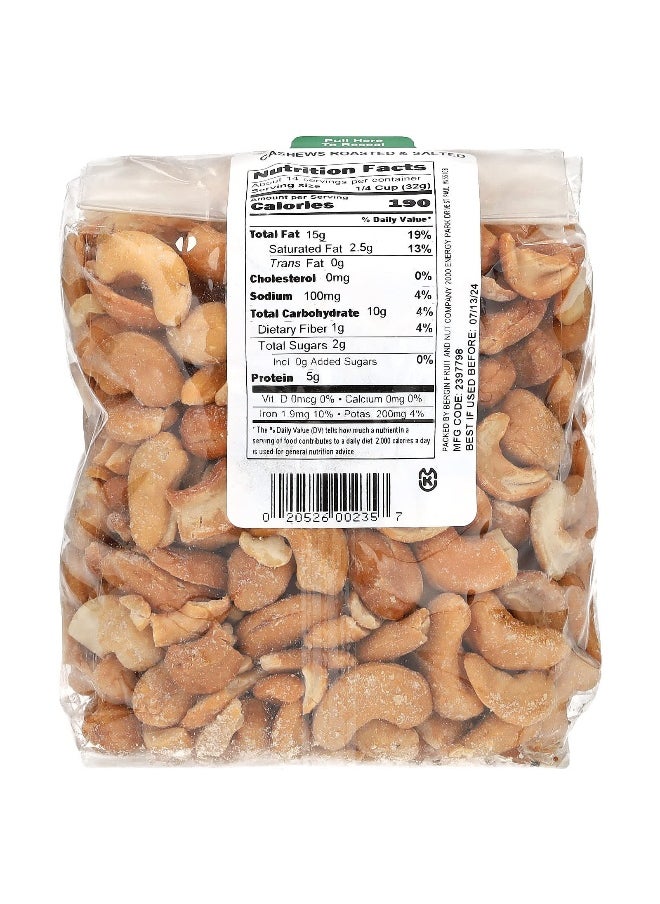 Bergin Fruit and Nut Company Bergin Fruit and Nut Company, Cashews, Roasted & Salted, 16 oz (454 g)  - Image 2