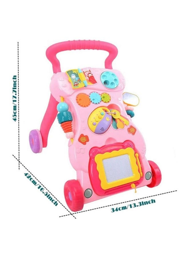Multi-Functional Music Walker Speed Control And Adjustable Wheels Suitable Age 6+Months 45x42x34cm - Image 5