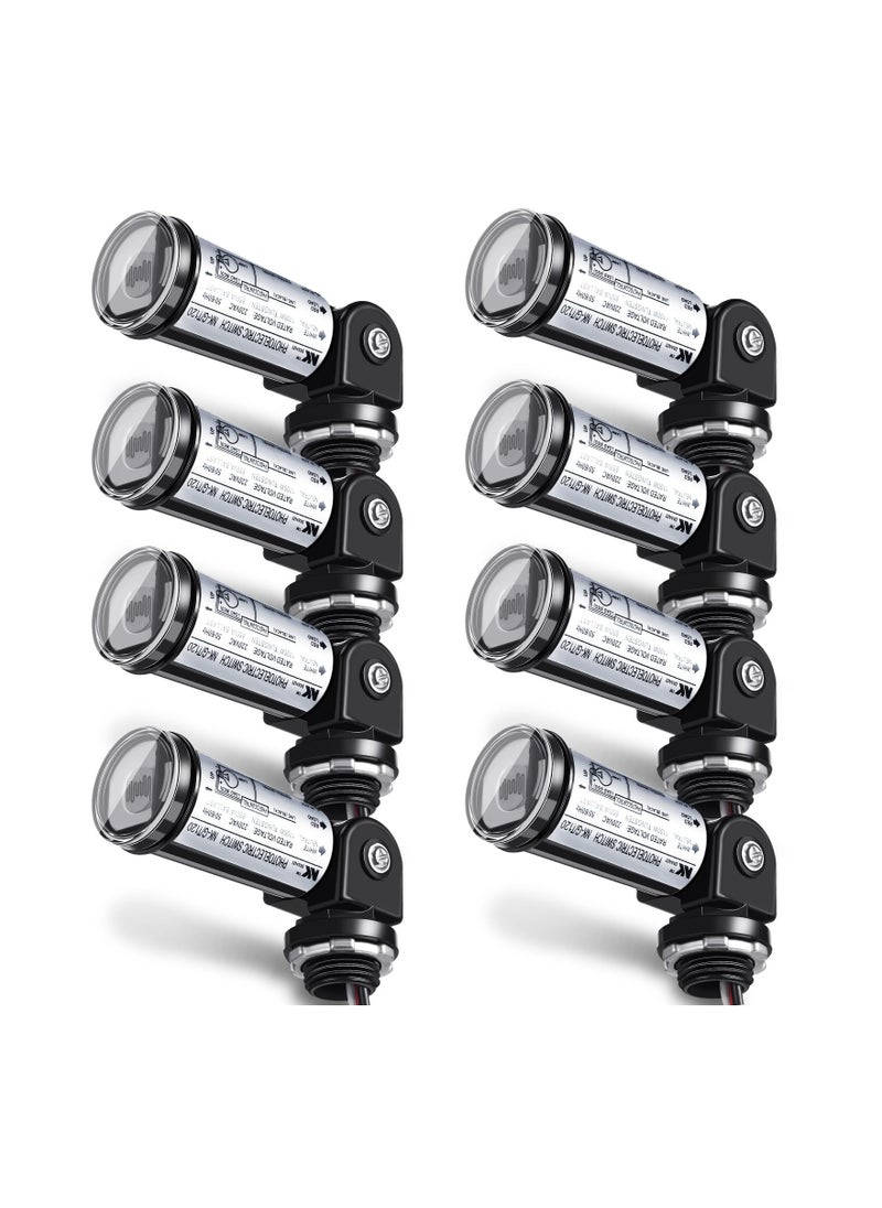 Generic - 4PCS Dusk to Dawn Outdoor Lighting Sensor,  (120V) Photocell Sensor Switch Automatic Outdoor Light Sensor Switch Dusk to Dawn Photocell Switch Photocell Sensor Lighting Timer for Wall Porch Light - Image 1
