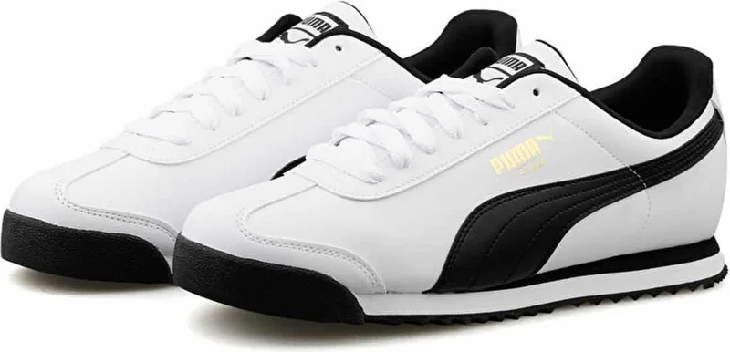 بوما Roma Basic B-1 Men's Casual Sports Shoes 353572-04 White-Black