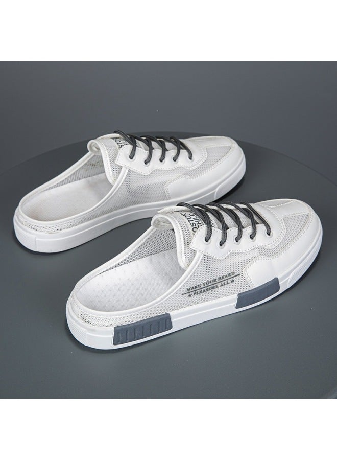Baotou Slippers For Men, Summer Outdoor Non-slip Slip-on Office Half-slippers, Large Size Sports Driving Beach Sandals