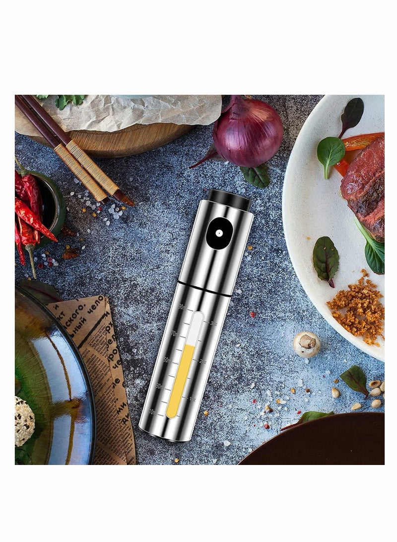 Y&D Oil Sprayer for Cooking, Stainless Steel 100ml Olive Salad, BBQ, Kitchen Baking, Roasting, Frying Steak,  - Image 2
