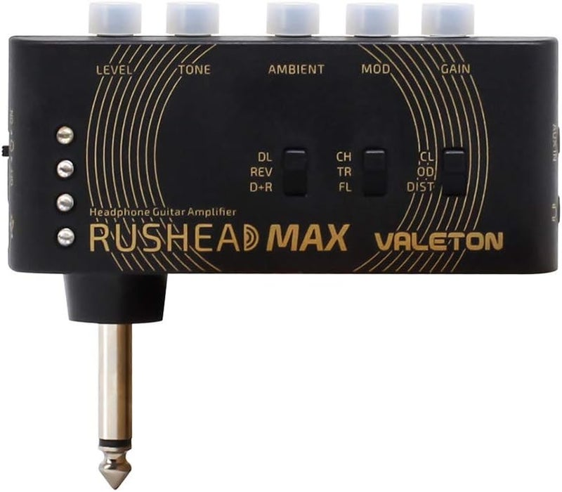 VALETON رأس مضخم الصوت المحمول القابل للشحن عبر USB من روسهيد ماكس لجيتار البيس وسماعات الرأس، متعدد التأثيرات، سهل الحمل، مناسب للاستخدام في غرفة النوم - Image 1