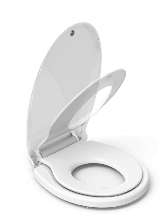 GAOMON Toilet Seat, Round Toilet Seat with Toddler Seat Built in, Potty Training Toilet Seat Round Fits Both Adult and Child, with Slow Close and Magnets- Round - Image 1