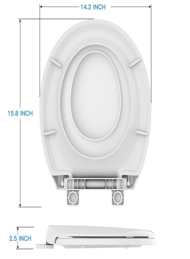 GAOMON Toilet Seat, Round Toilet Seat with Toddler Seat Built in, Potty Training Toilet Seat Round Fits Both Adult and Child, with Slow Close and Magnets- Round - Image 5