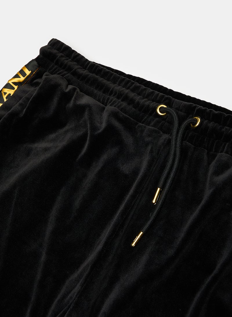 Karl Kani OG Tape Velvet Pants Black - Image 3