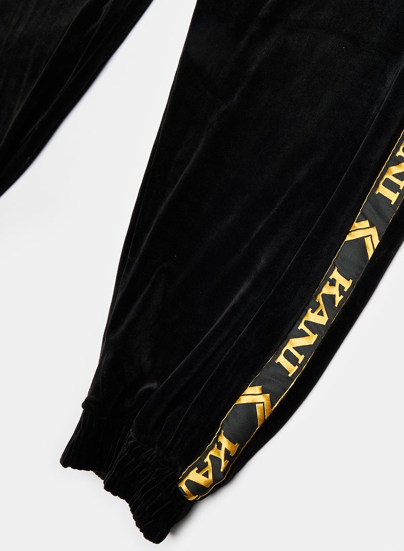 Karl Kani OG Tape Velvet Pants Black - Image 4