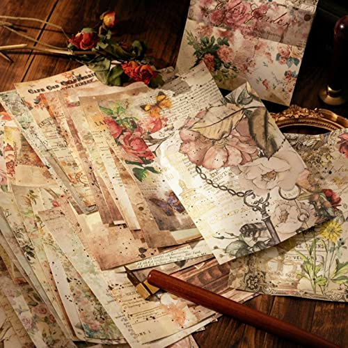 FMOACEN 400 PCS Scrapbook Paper Journaling Scrapbooking Supplies Kit Aesthetic Decorative Craft Paper Cottagecore Picture Frames Aesthetic Decor Art Collage Album - Image 1