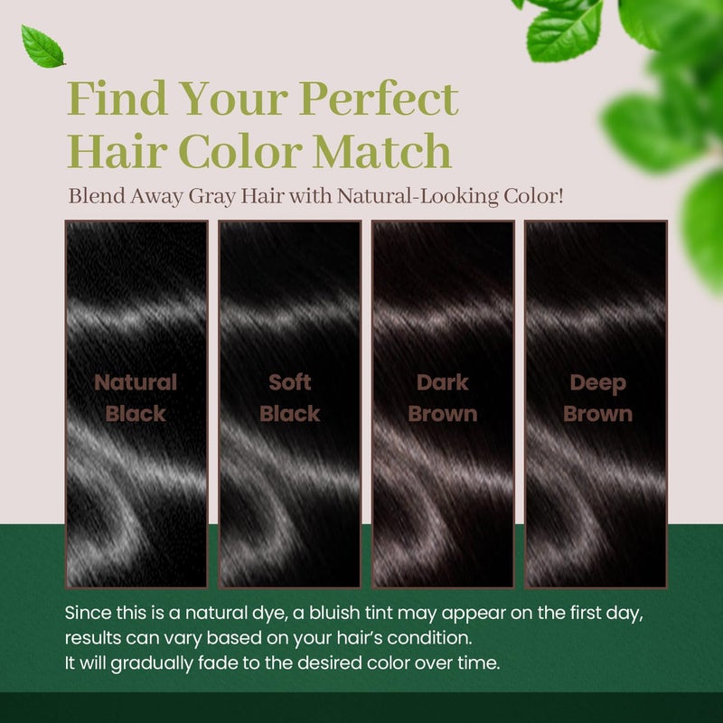 Herb Speedy Dongsung Herb Speedy Color Cream(Dark Brown) - Korean Herbal Vegan Hair Dye, PPD-Free, Ammonia-Free, Hypoallergenic - 100% Gray Coverage, Odorless, Dermatologically Tested, Quick 20-Minute Application - Image 5