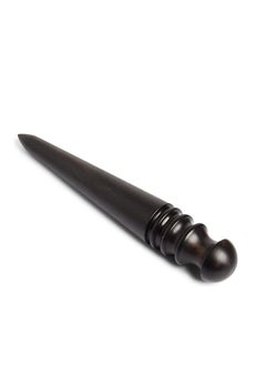SYOSI Wood Leather Burnisher Tool, Tapered Edge Slicker Made of Ebony, Trimming Burnisher Creaser Wood Features for Burnishing Leather Projects of Various Thicknesses Sleek, Polished Leather Tool  - Image 2